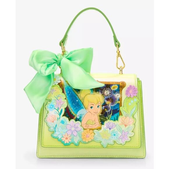 Loungefly Other - Loungefly Disney Peter Pan Tinker Bell Flower Iridescent Crossbody Bag | NWT